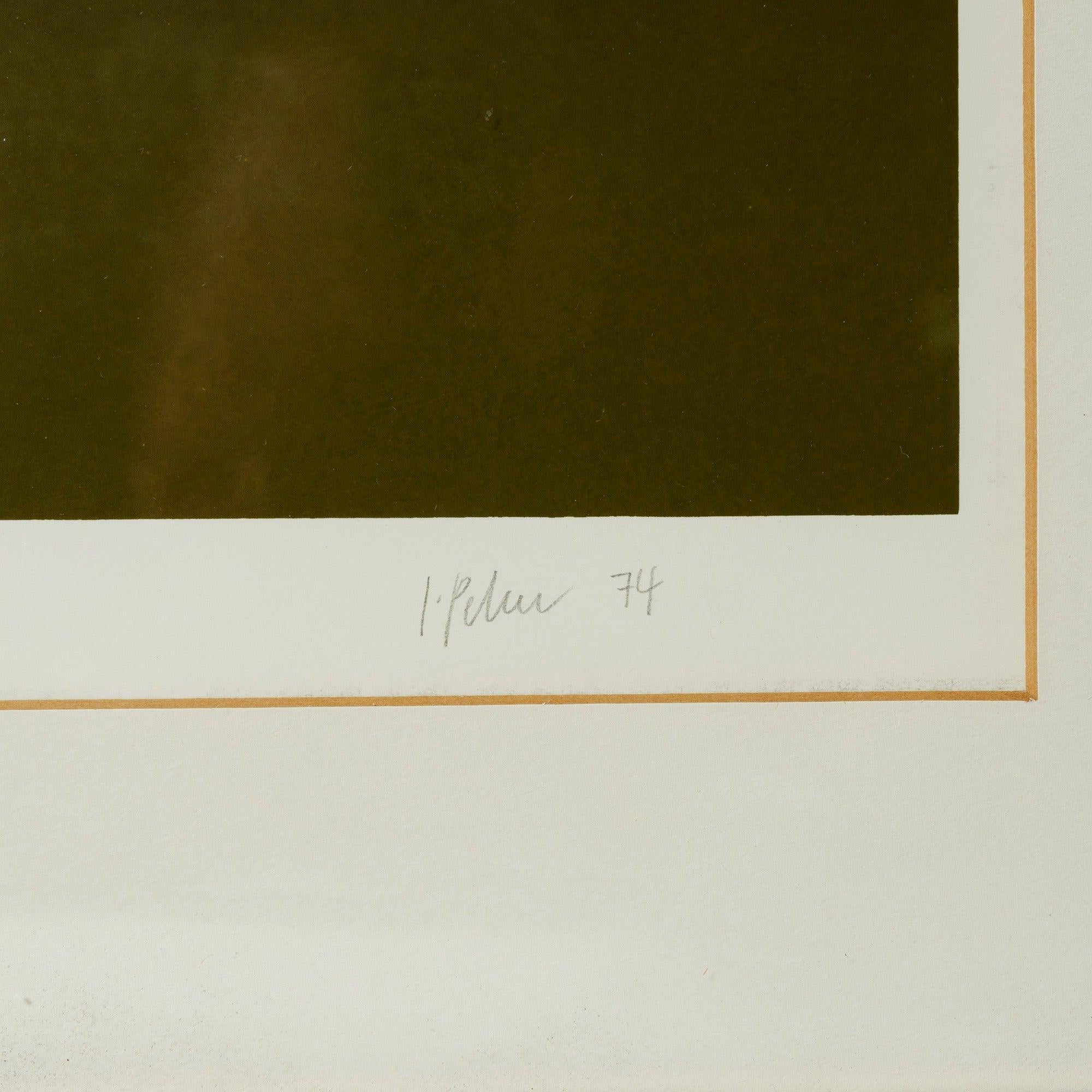 Eine signierte Op-Art-Serigrafie aus der Serie 