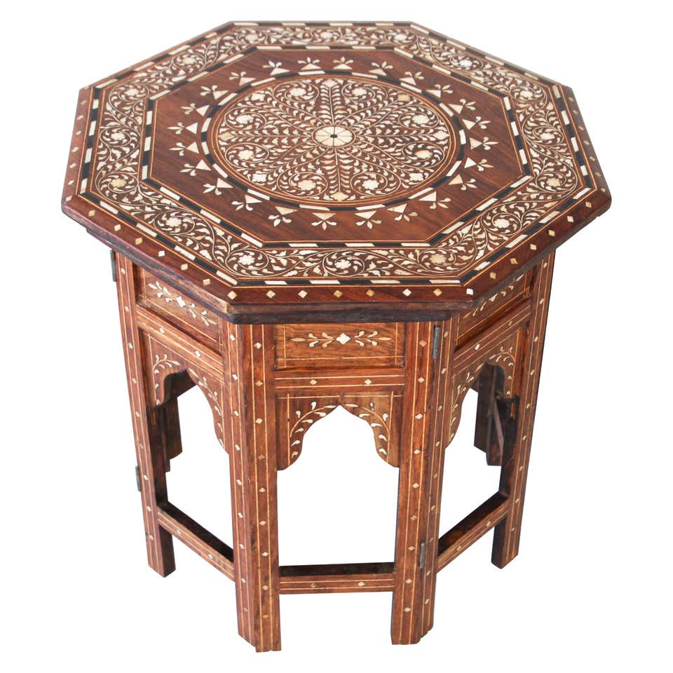 Octagonal Anglo Indian Side Tea Table at 1stDibs | indian tea table
