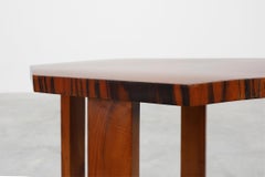Octagonal Art Deco side or coffee table in wood, France 1920s