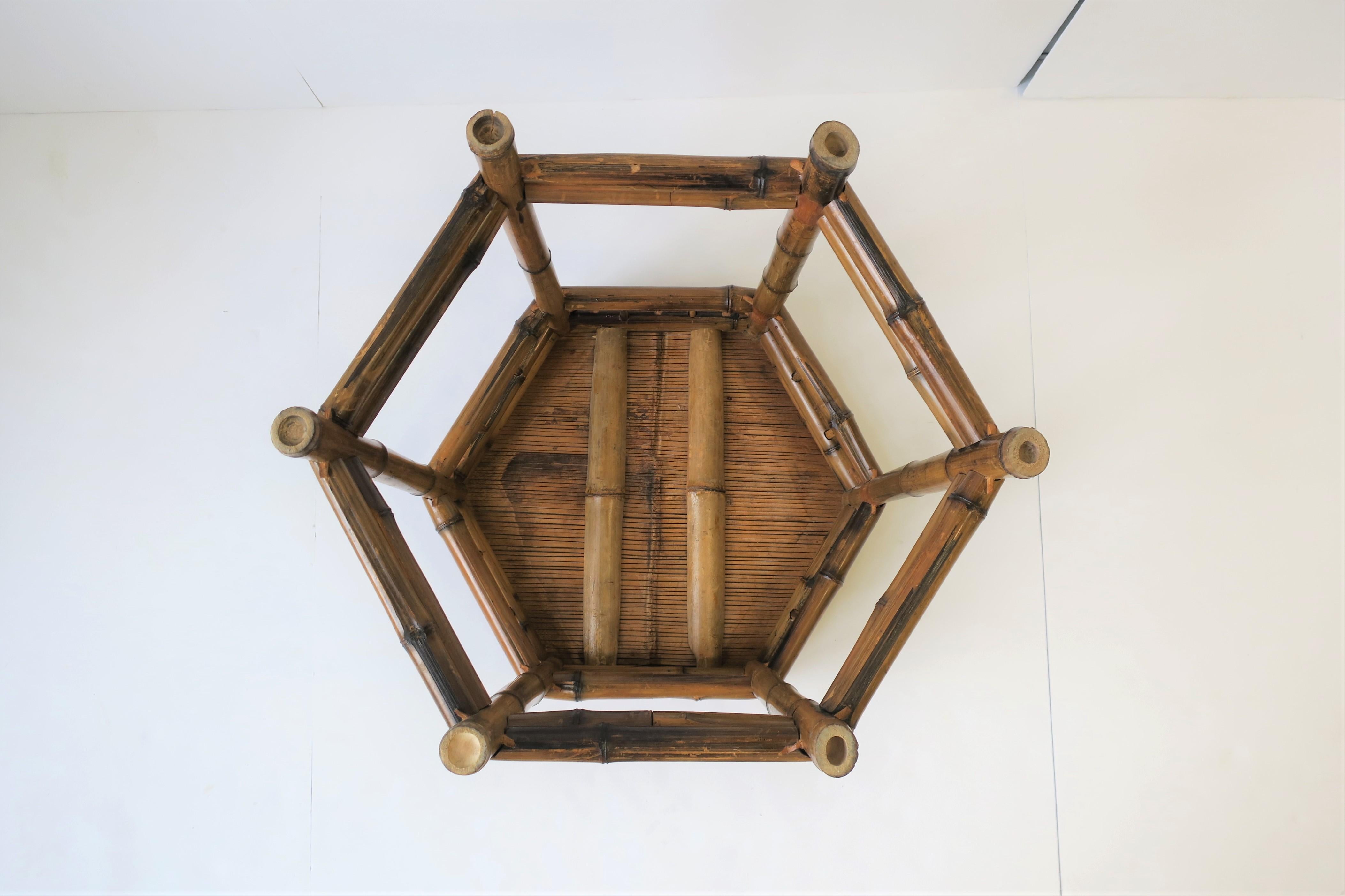 Octagonal Bamboo End or Side Table 4