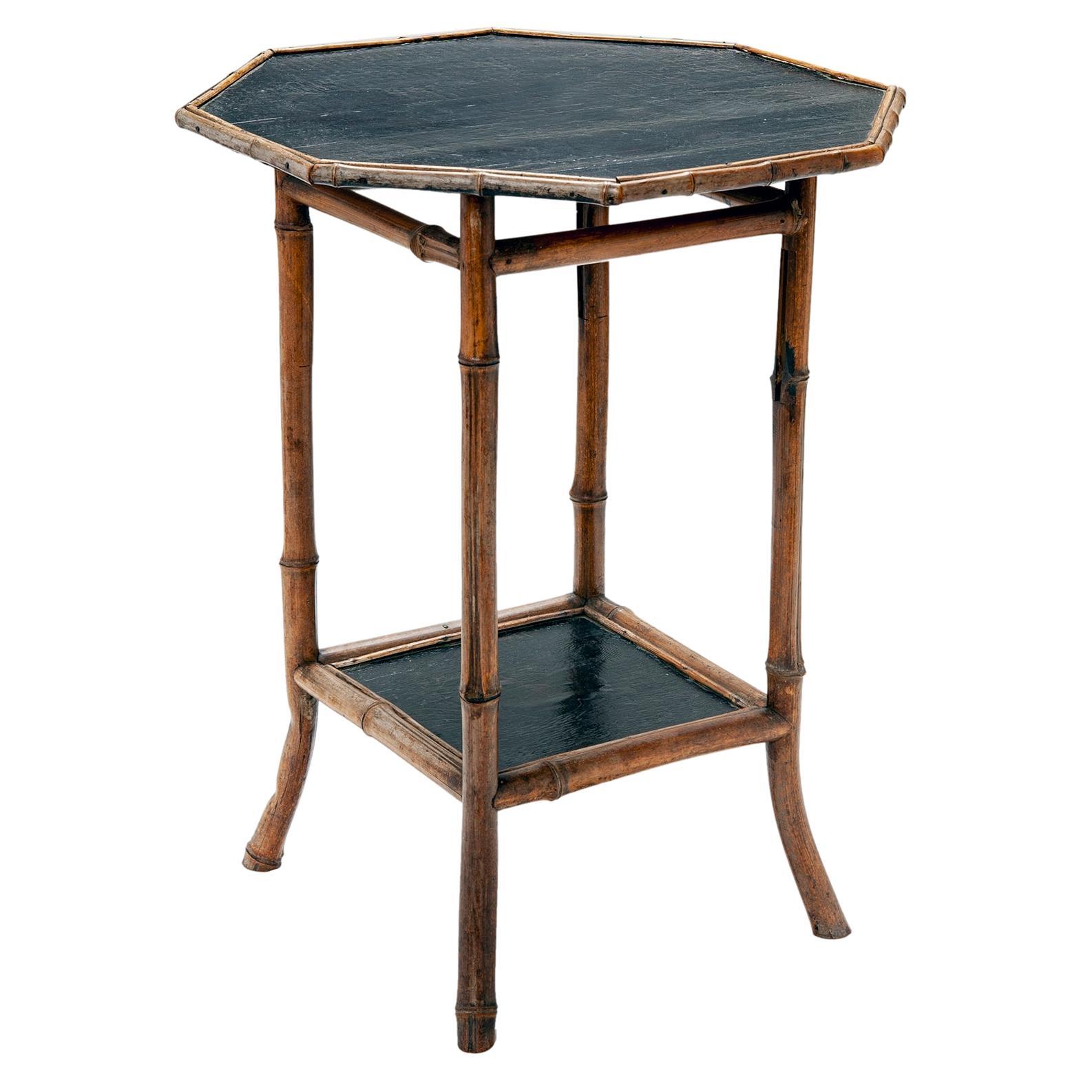 Octagonal Bamboo Table For Sale