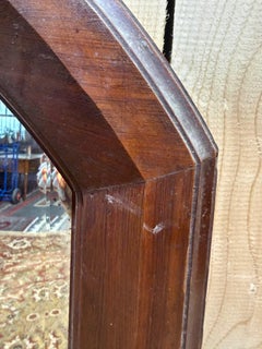 Octagonal bevelled mirror – circa 1900 – Mahogany-stained wood frame