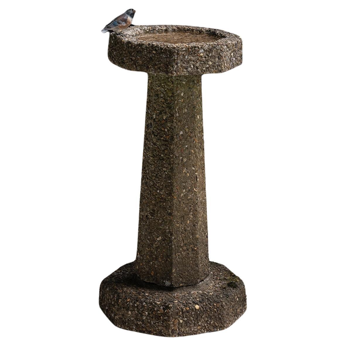 Octagonal Bird Bath, England circa 1950 For Sale at 1stDibs