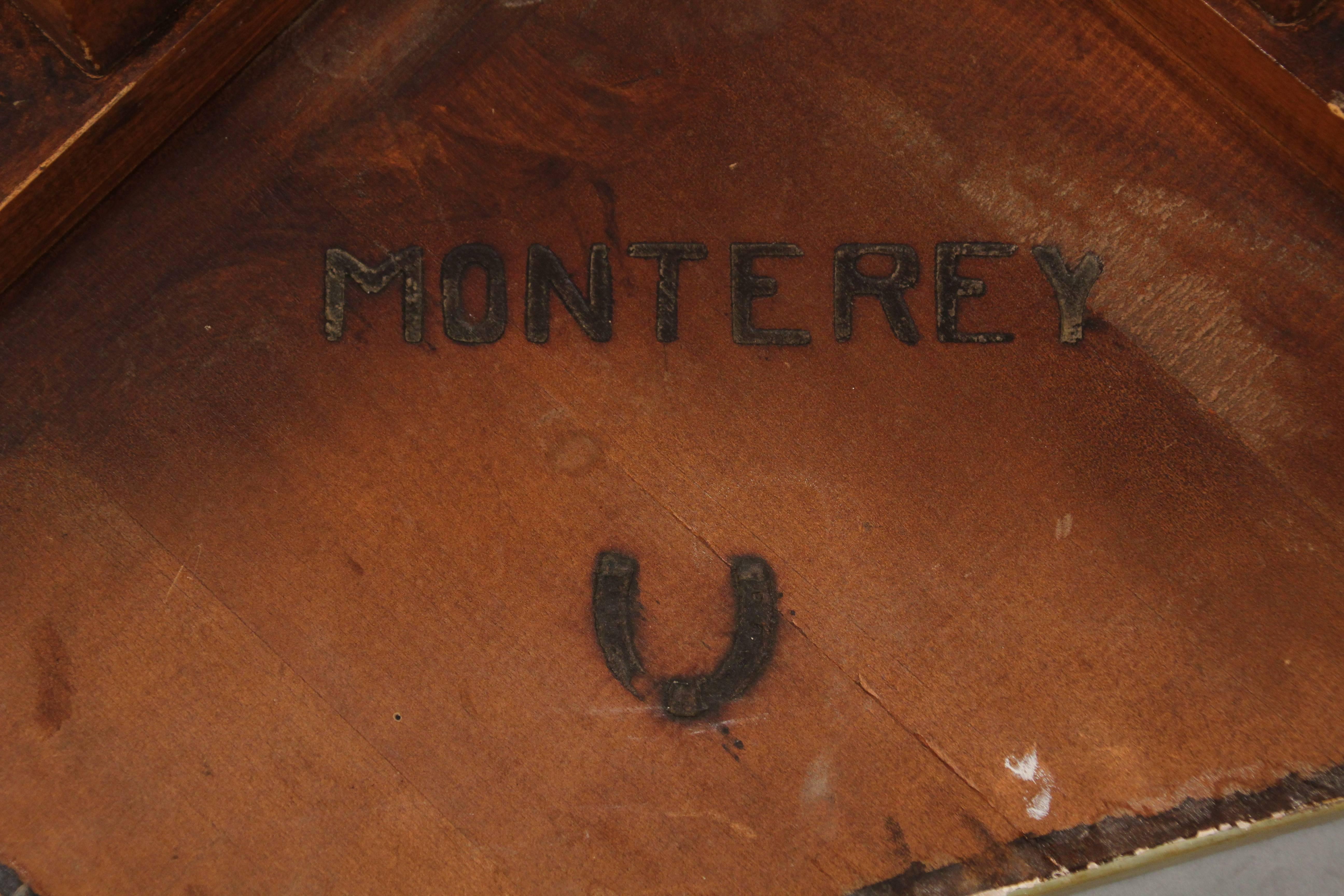 Rancho Monterey Octagonal California Monterey Center Table For Sale