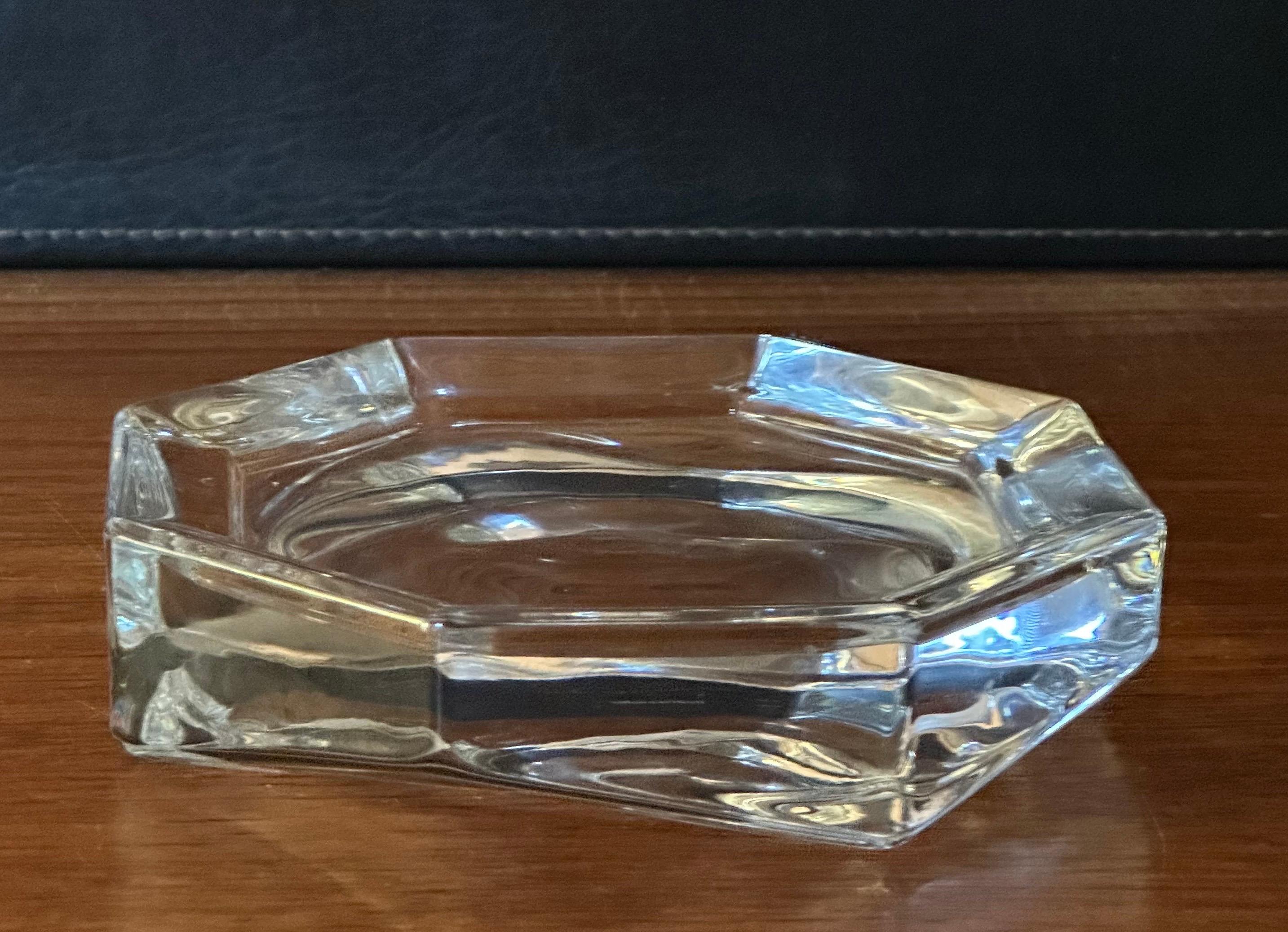 Posacenere ottagonale in cristallo di Villeroy & Boch in vendita 3