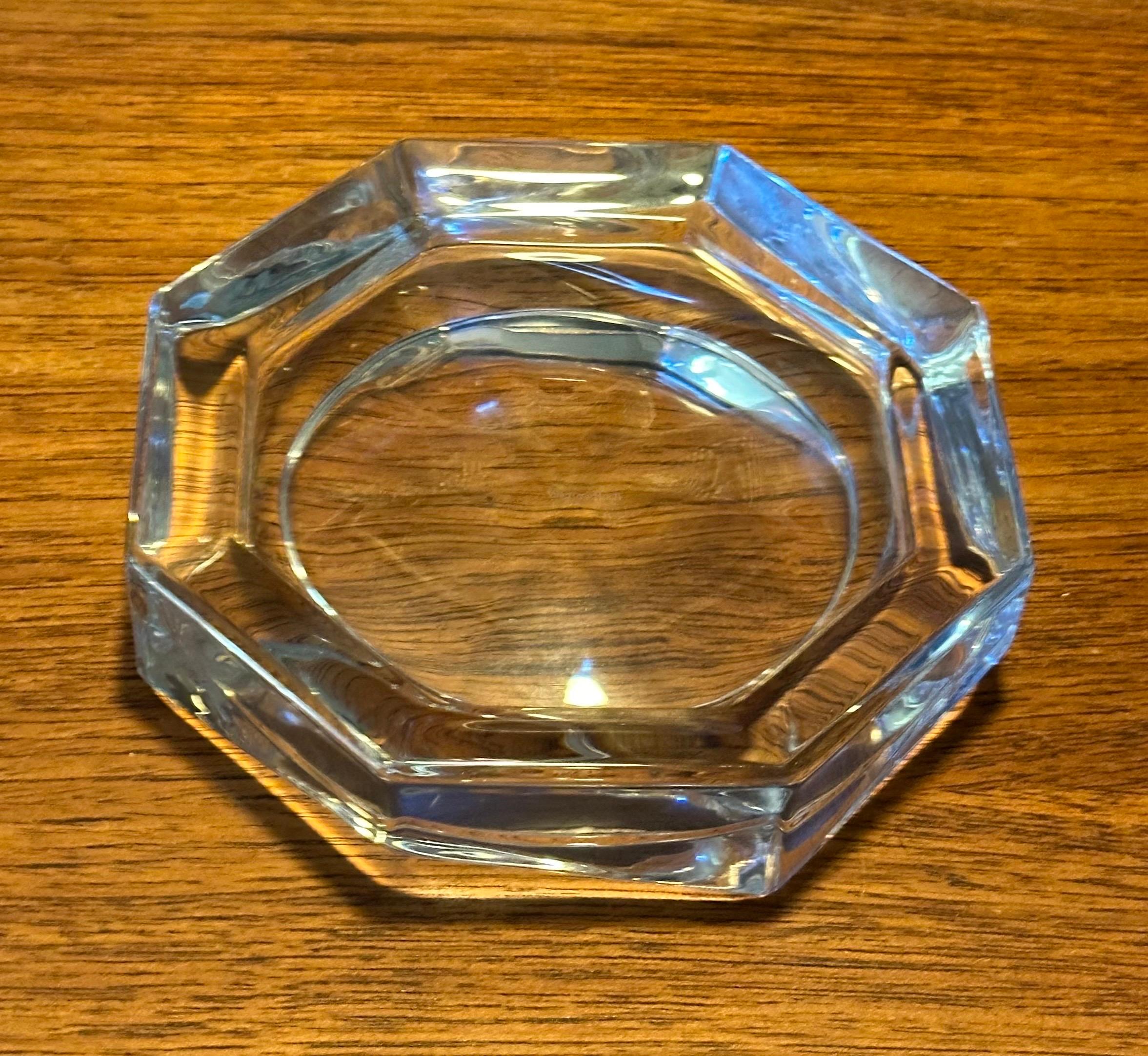 Posacenere ottagonale in cristallo di Villeroy & Boch in vendita 1