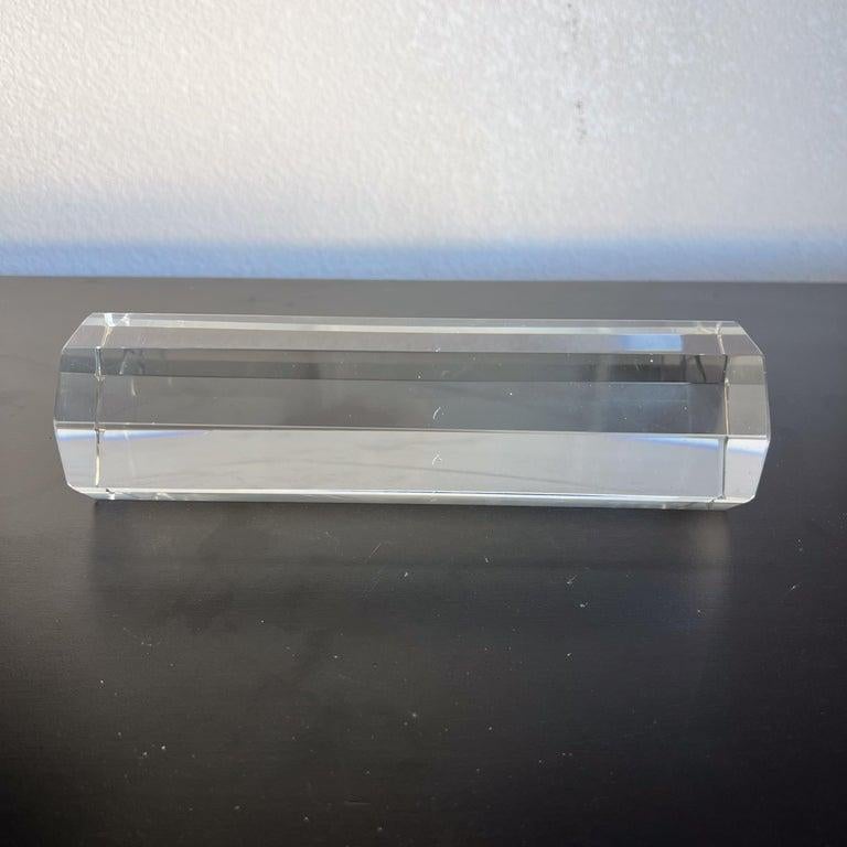 Pisapapeles de cristal octogonal Moderno en venta