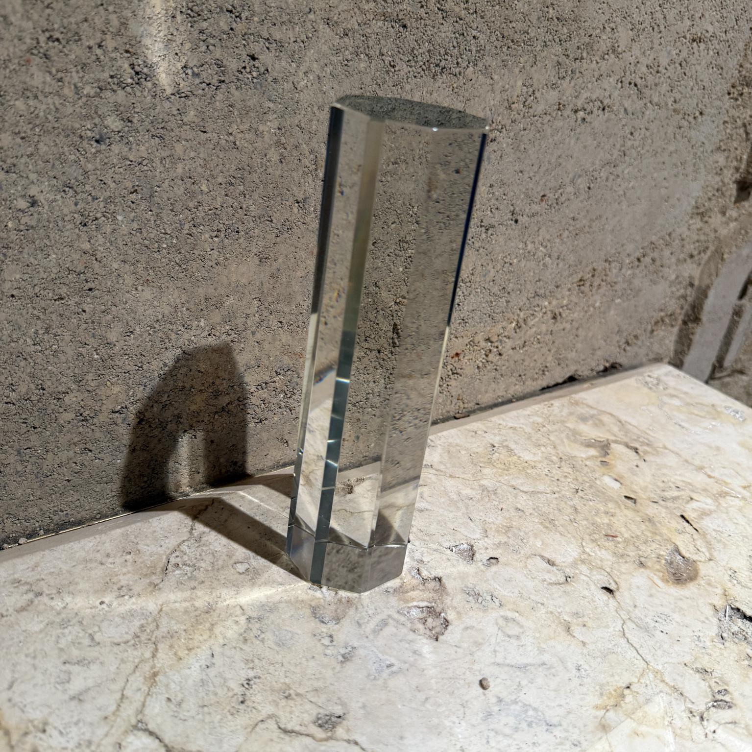 Pisapapeles de cristal octogonal Cristal en venta