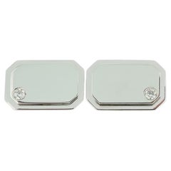 Vintage Octagonal Diamond Cufflinks