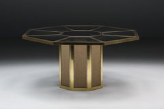 Octagonal Dining Table by Romeo Rega, Italy, 1970s