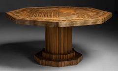 Octagonal Dining Table, France circa 1950