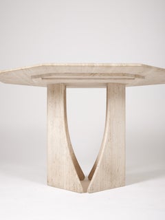 Octagonal dining table Italy 1970s