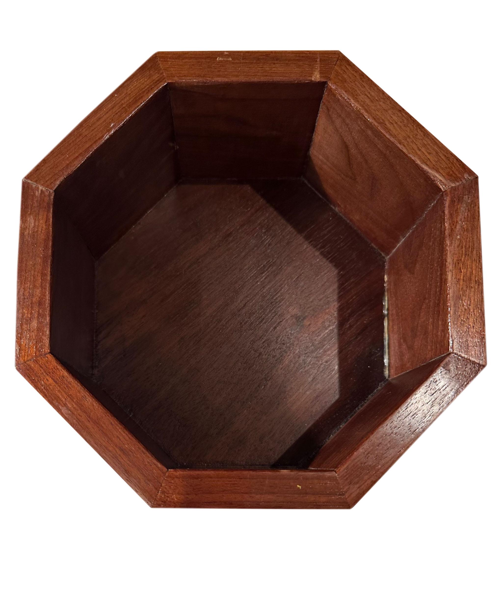 Wood Octagonal English Box For Sale