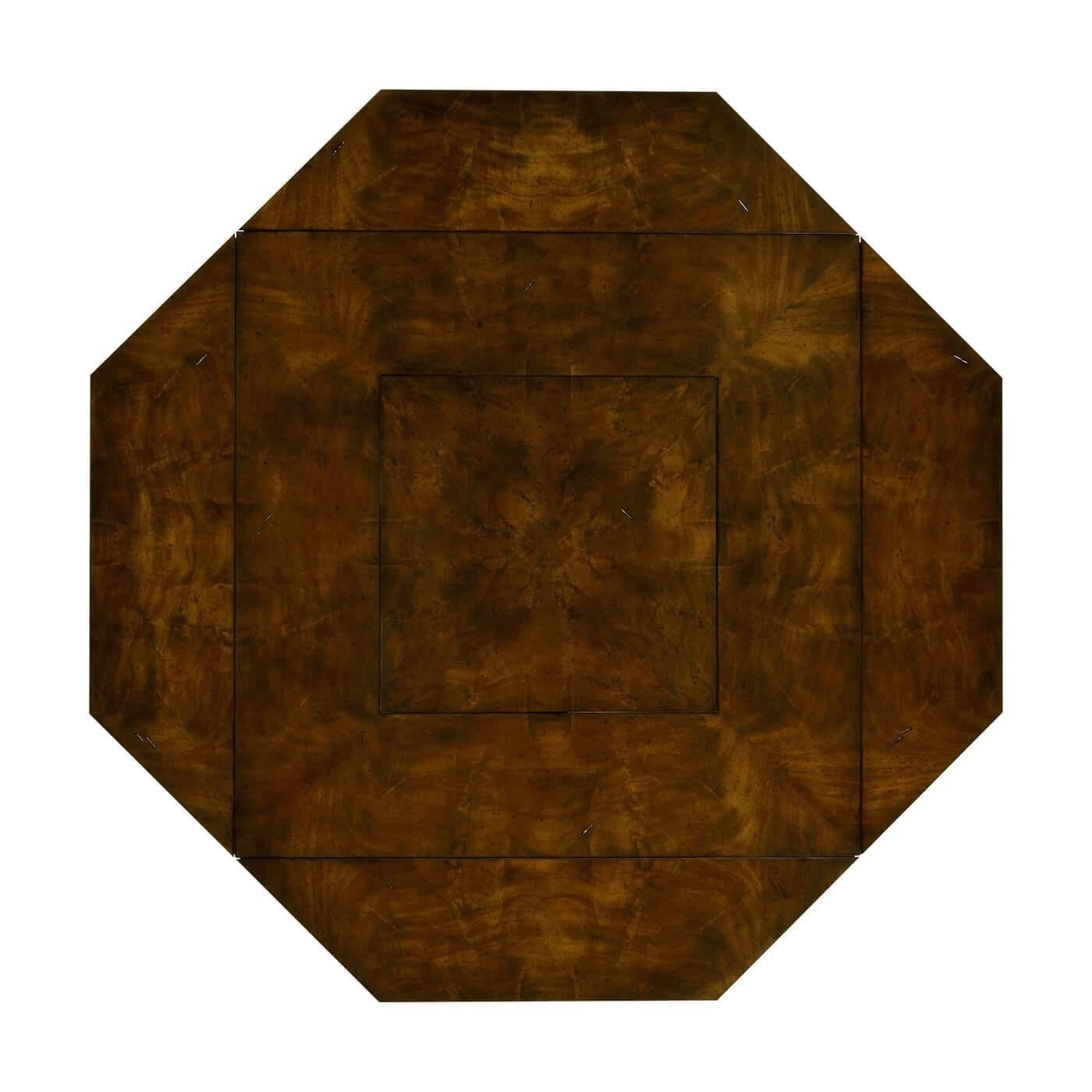 Wood Octagonal Extension Dining Table