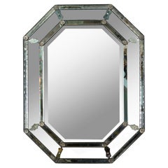 Octagonal Faceted Venetian Mirror