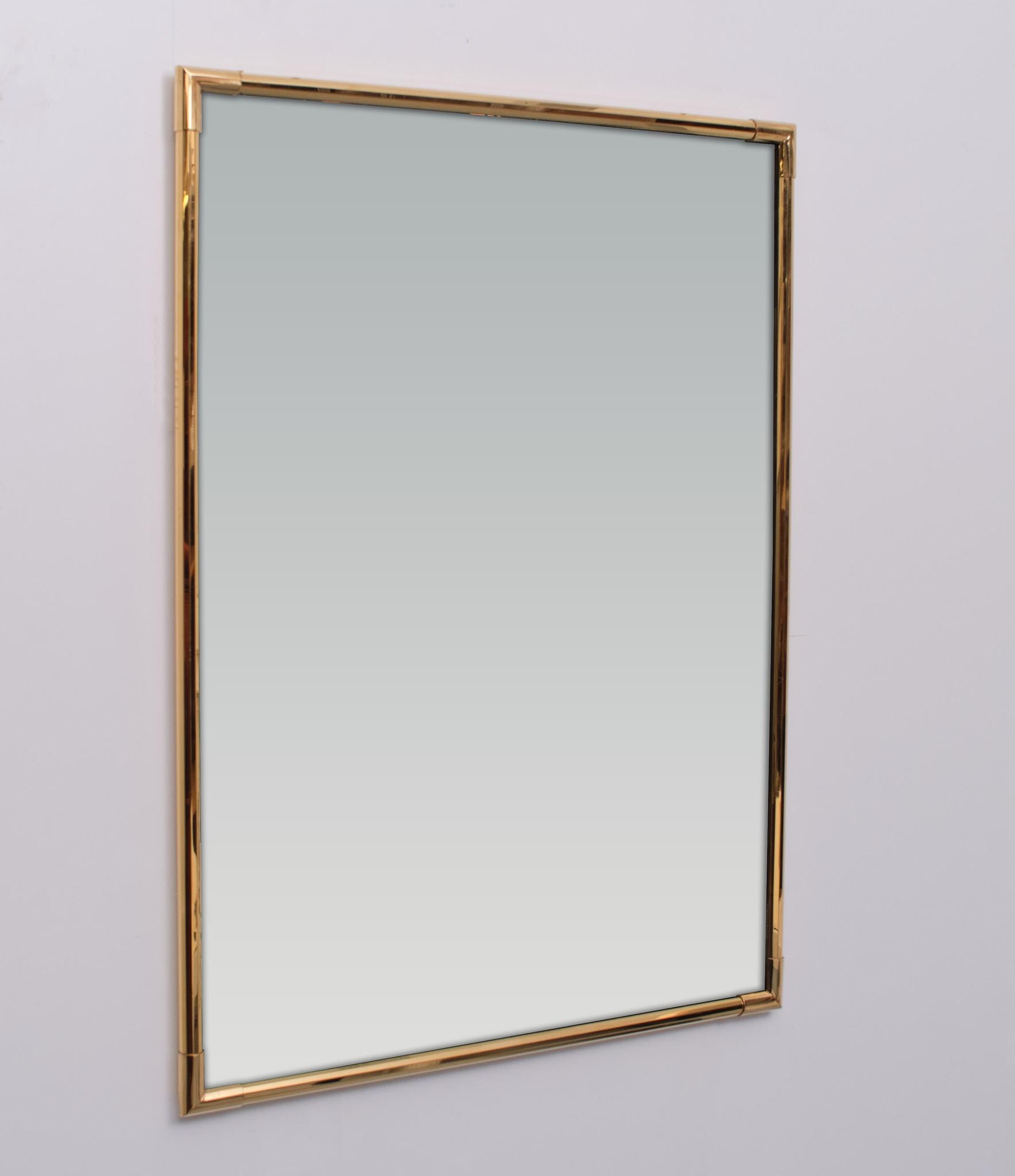 Belgian Octagonal framed Mirror Regency 1970s For Sale