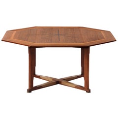 Table de jeu octogonale d'Edward Wormley pour Dunbar