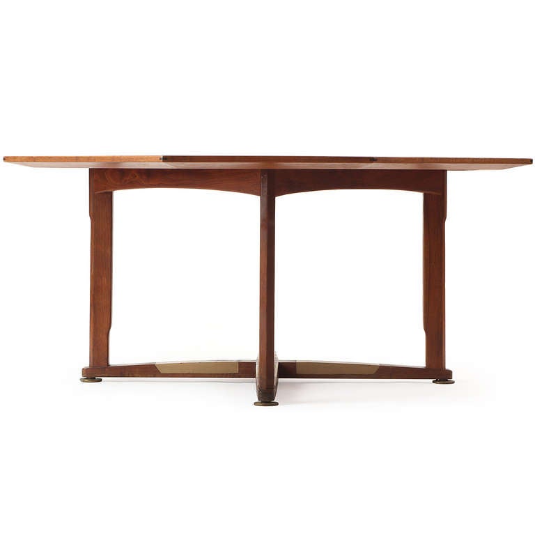 Mid-Century Modern Octagonal Gaming Table by Edward Wormley For Sale