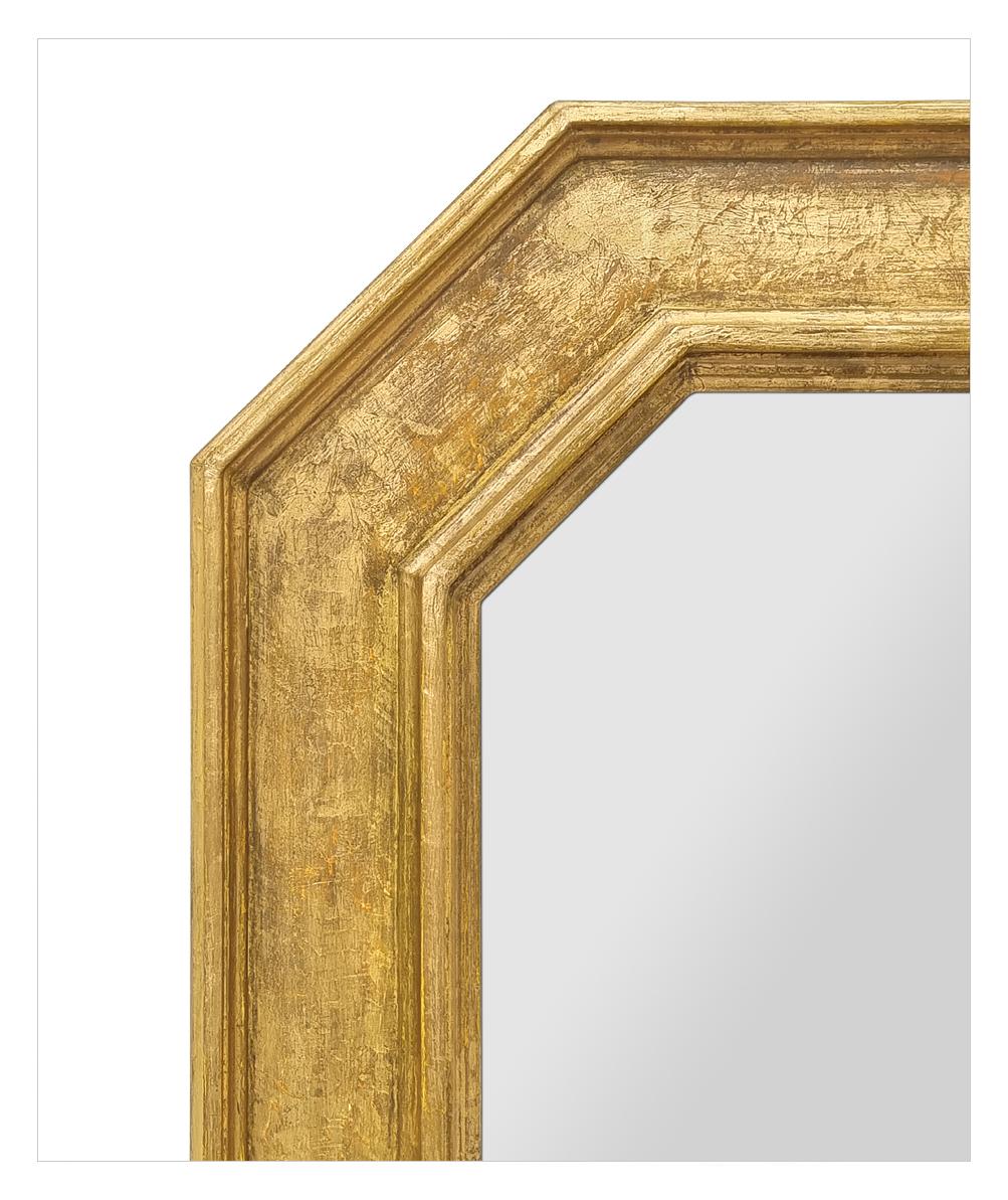 Achteckiger französischer Spiegel aus Giltwood von Atelier RTCD Paris (21. Jahrhundert und zeitgenössisch) im Angebot
