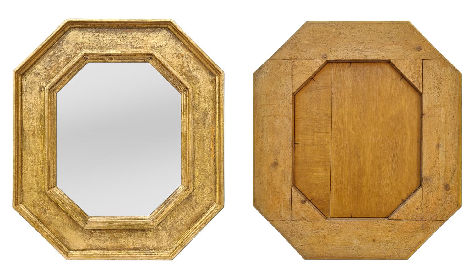 Octagonal Giltwood French Mirror 