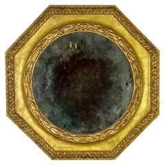 Octagonal Giltwood Mirror, circa 1950s