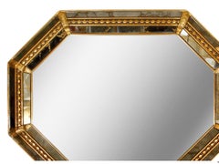 Octagonal Hollywood Regency Style Mirror