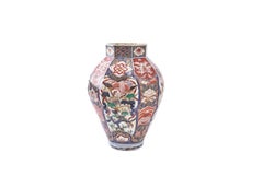 Octagonal Imari Temple Jar