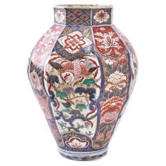 Octagonal Imari Temple Jar