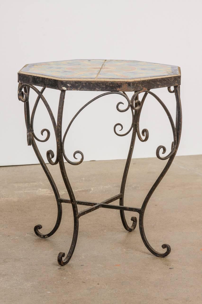 iron drink table