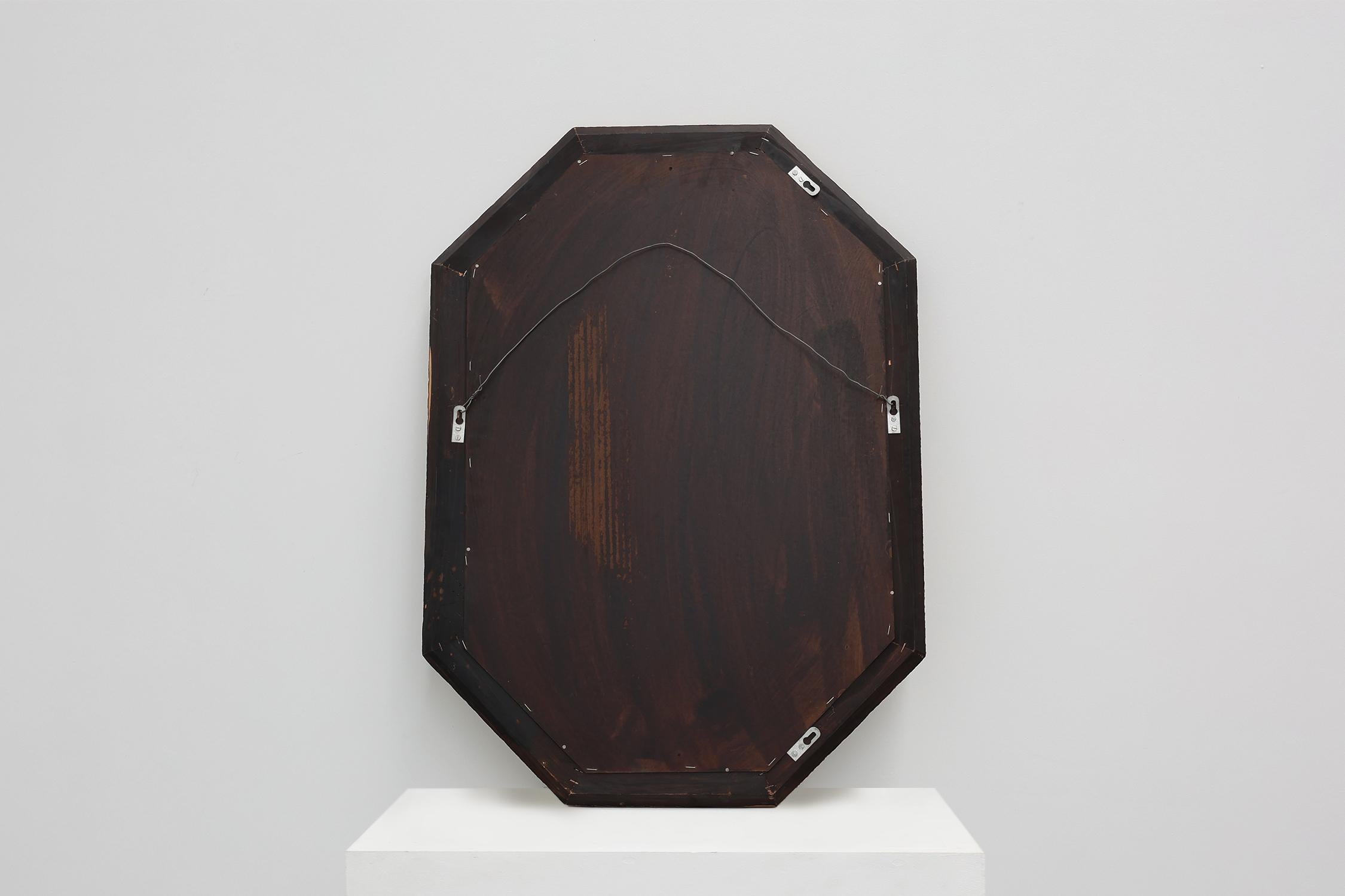 Espejo trapezoidal italiano octogonal de estilo regencia de Hollywood o veneciano en venta 4