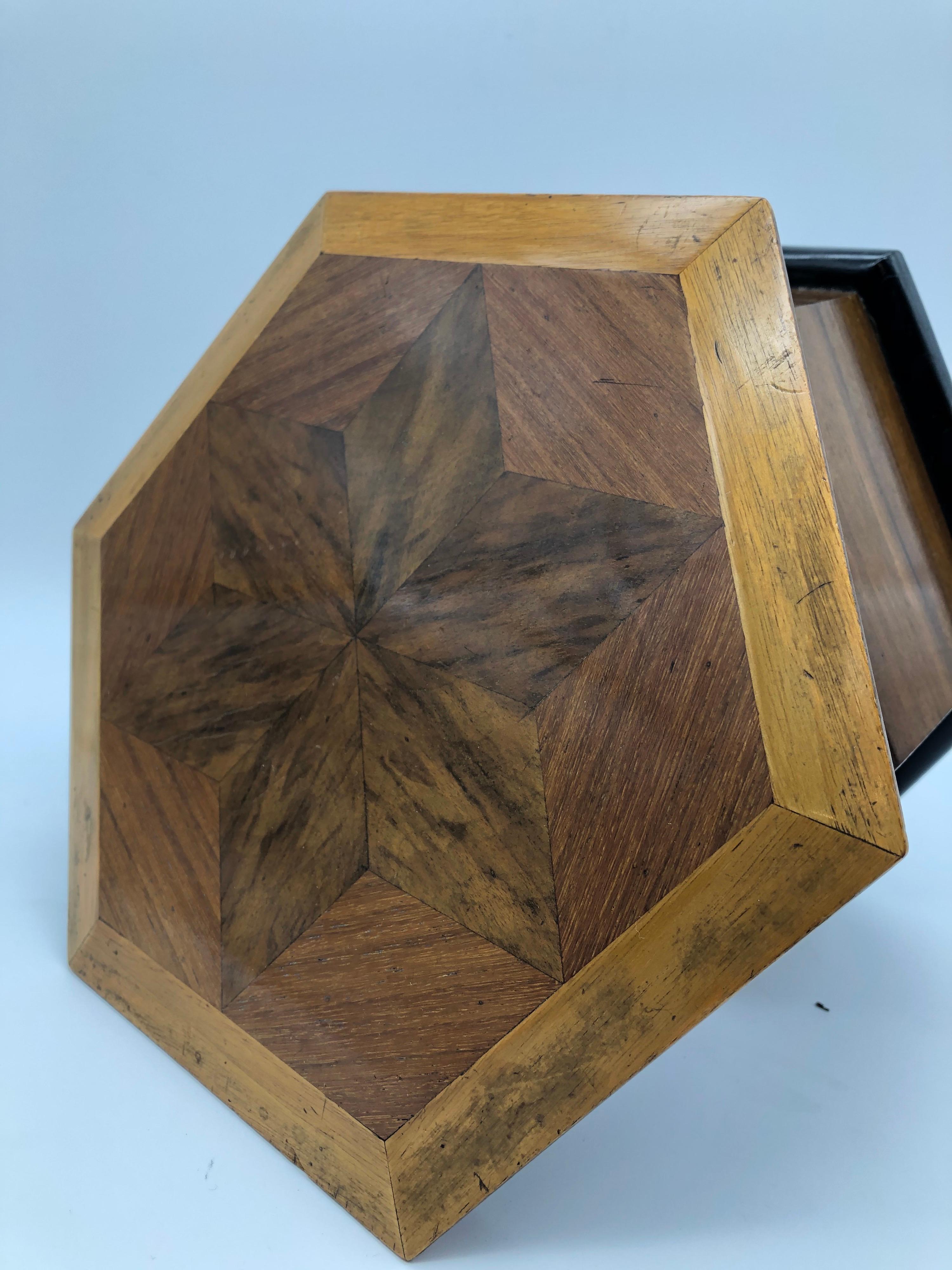 octagon box wood