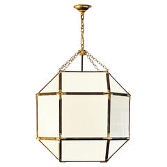 Octagonal Lantern Chandelier with Bronze Copper & Antique Brass