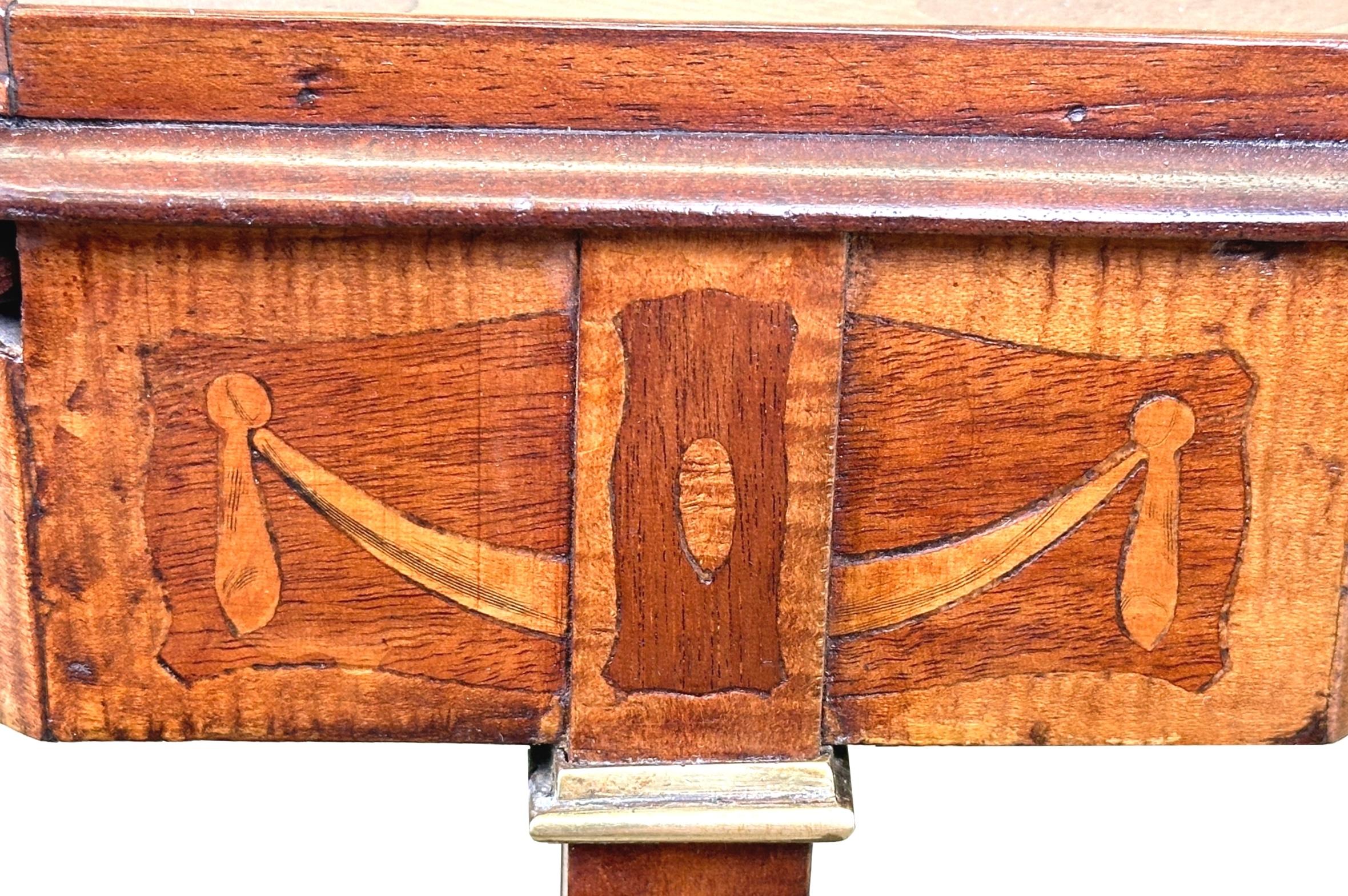 An Exceptional Quality Late 19th Century, l, Mahogany, Satinwood & Harewood Octagonal Kettle Stand, Or Urn Stand, Having Profuse Inlaid Decoration To Attractive Galleried Top With Candle Slide, Raised On Four Square Tapered Legs, Headed By Brass