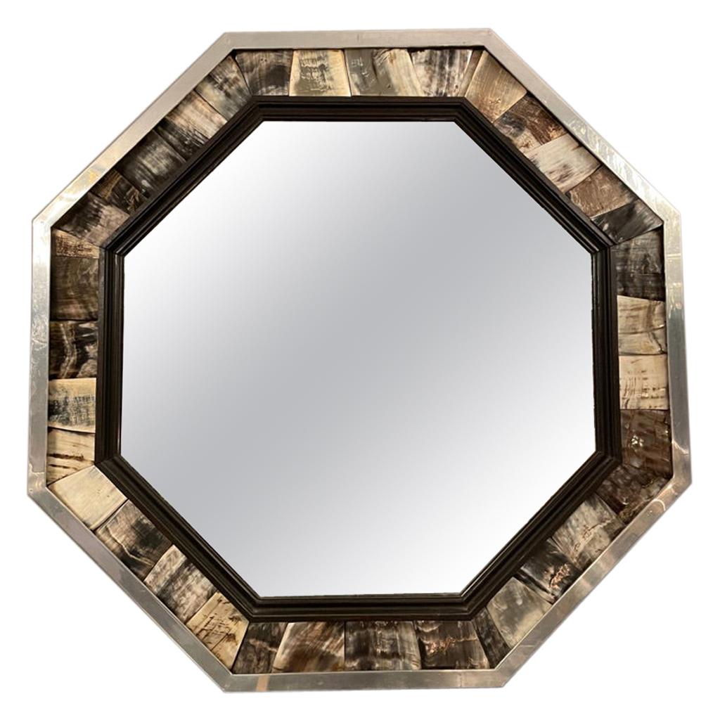 Octagonal Mirror by Anthony Redmile, circa 1970 For Sale