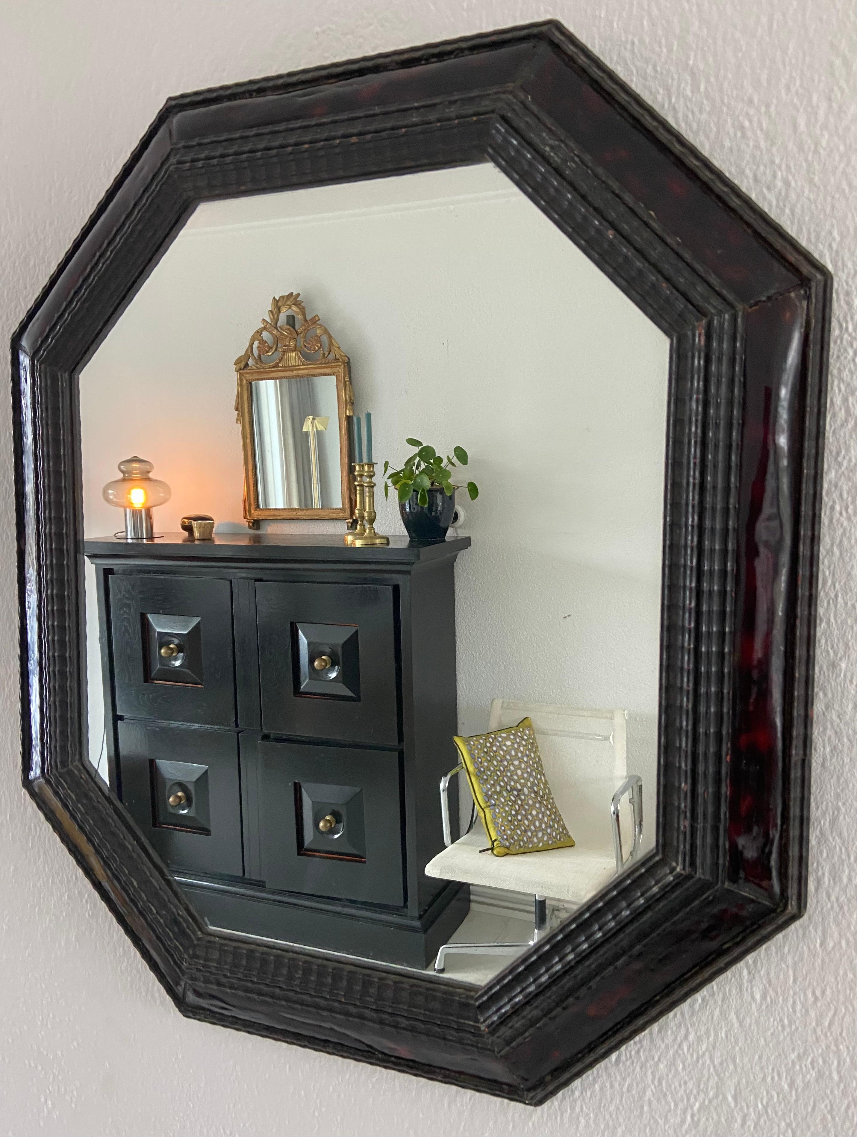 Dutch Octagonal mirror For Sale