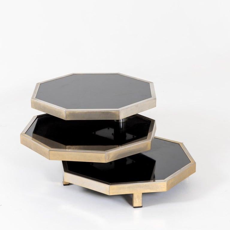 Italian Octagonal Modernist Coffee Table Attributed to Acerbis For Sale