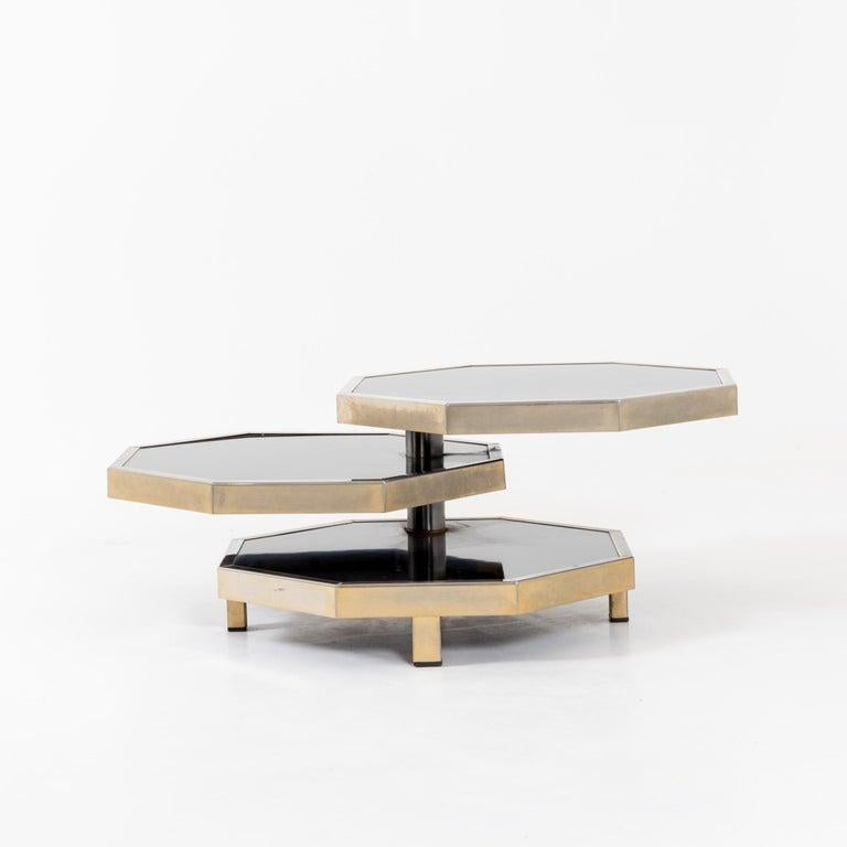 Table basse moderniste octogonale attribuée à Acerbis Bon état - En vente à New York, NY