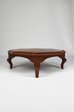 Octagonal Moorish Coffee Table from Essaouira / Mogador, Morocco, circa 1920