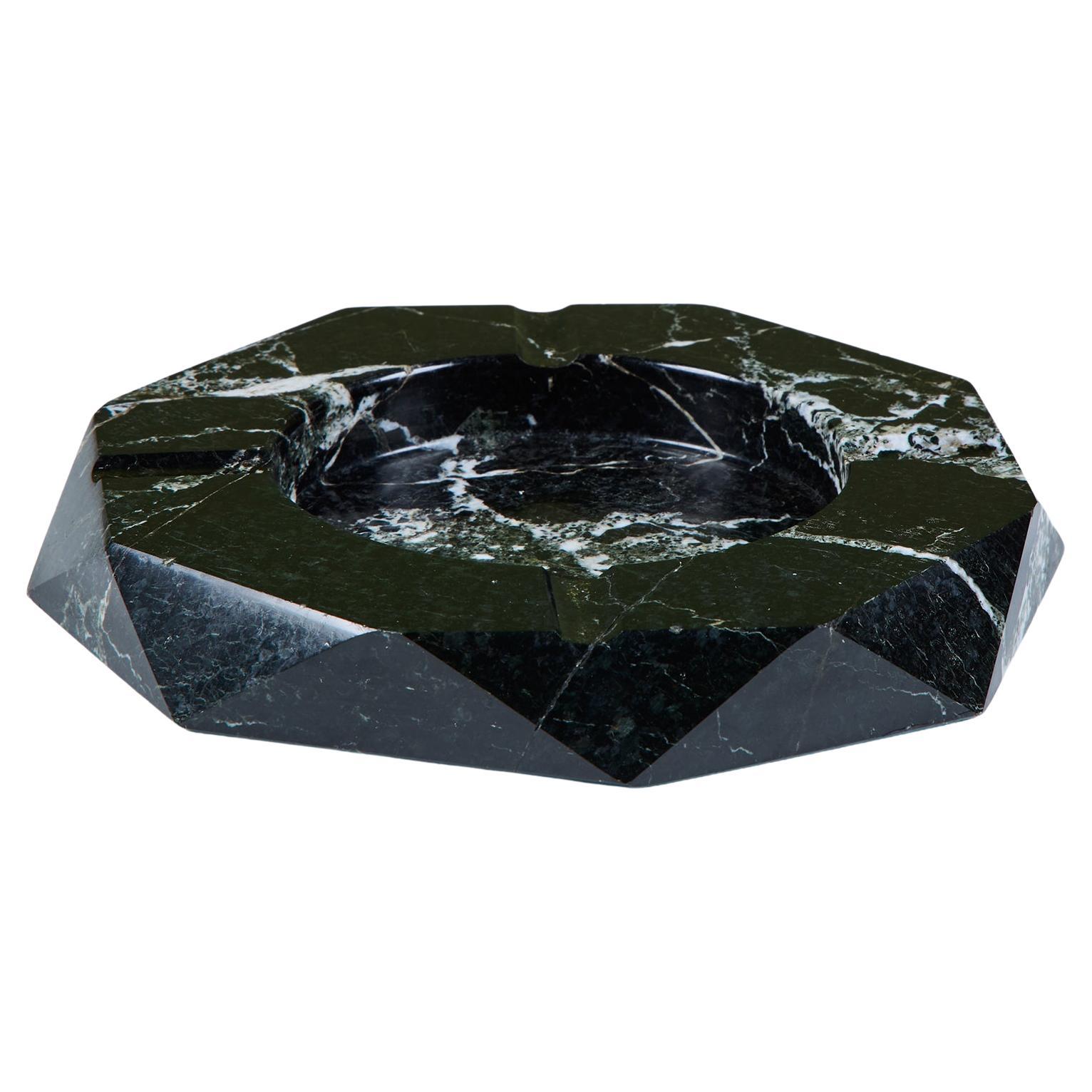 Cenicero Octogonal de Mármol Nero Marquina