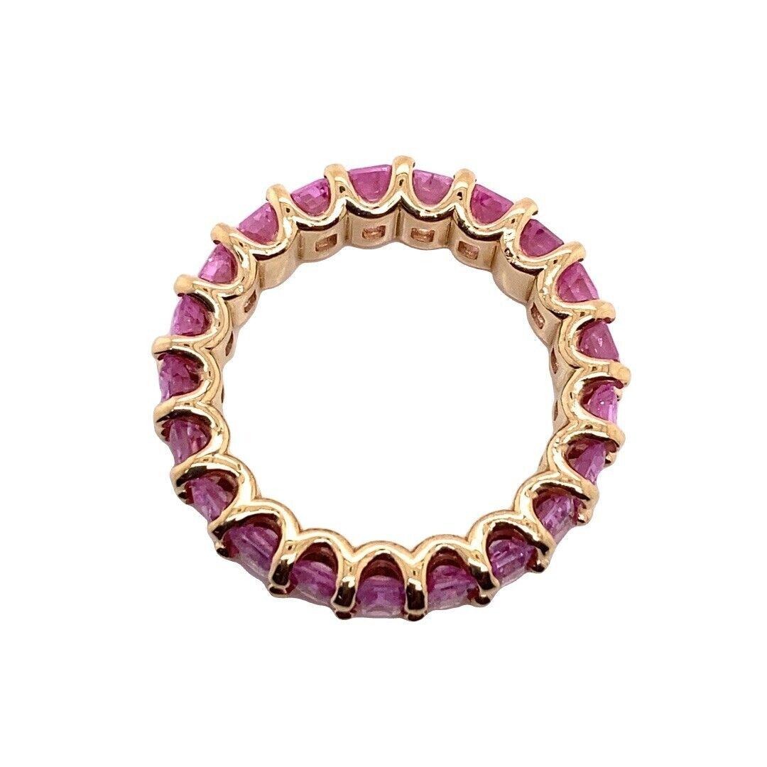 Octagonal Pink Natural Sapphire Full Eternity Ring
The octagonal pink natural sapphire Full eternity ring is a beautiful piece of craftsmanship. This stunning ring features 21 octagonal cut natural blue sapphires. This ring is set in 14ct yellow