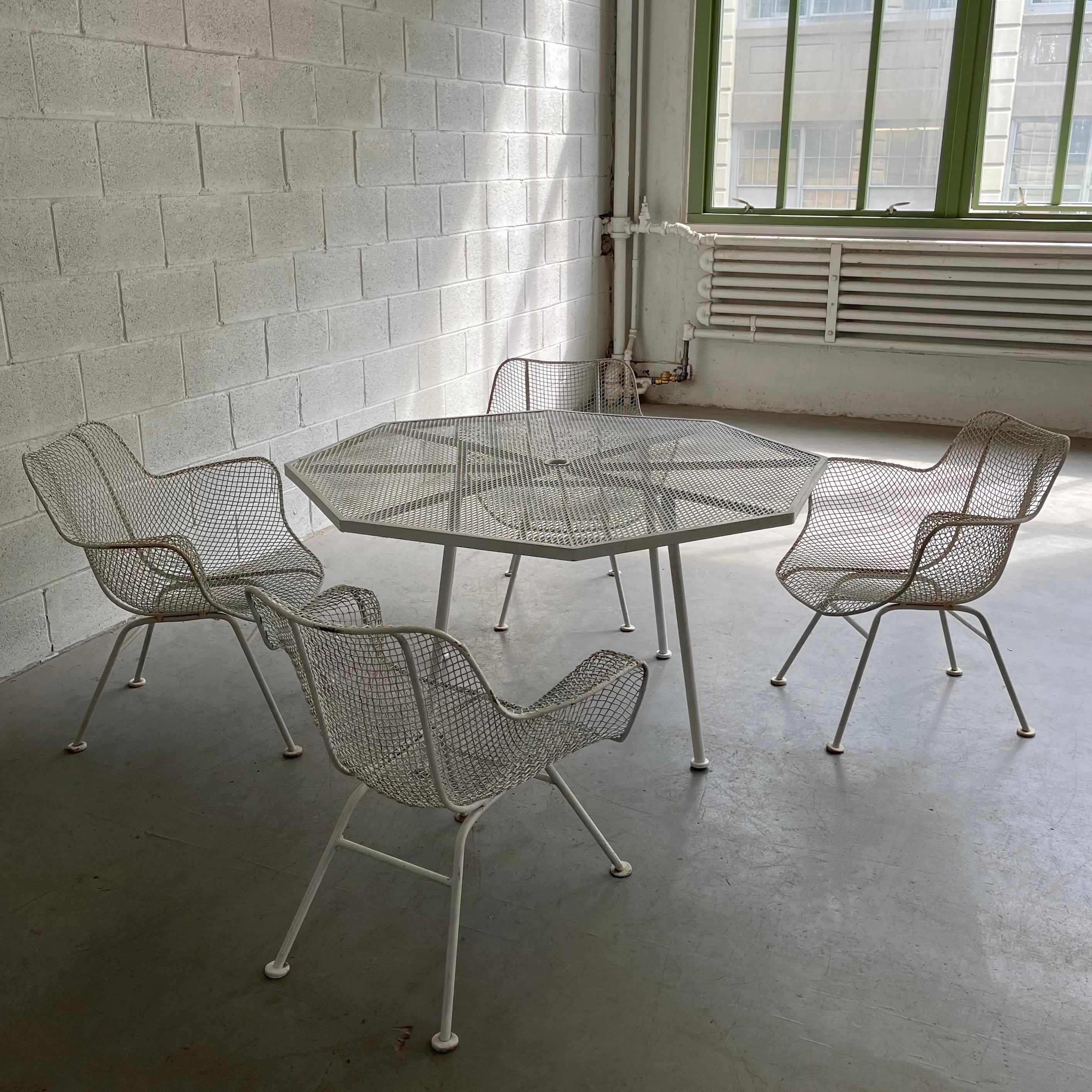Octagonal Sculptura Patio Dining Set by Russell Woodard 2