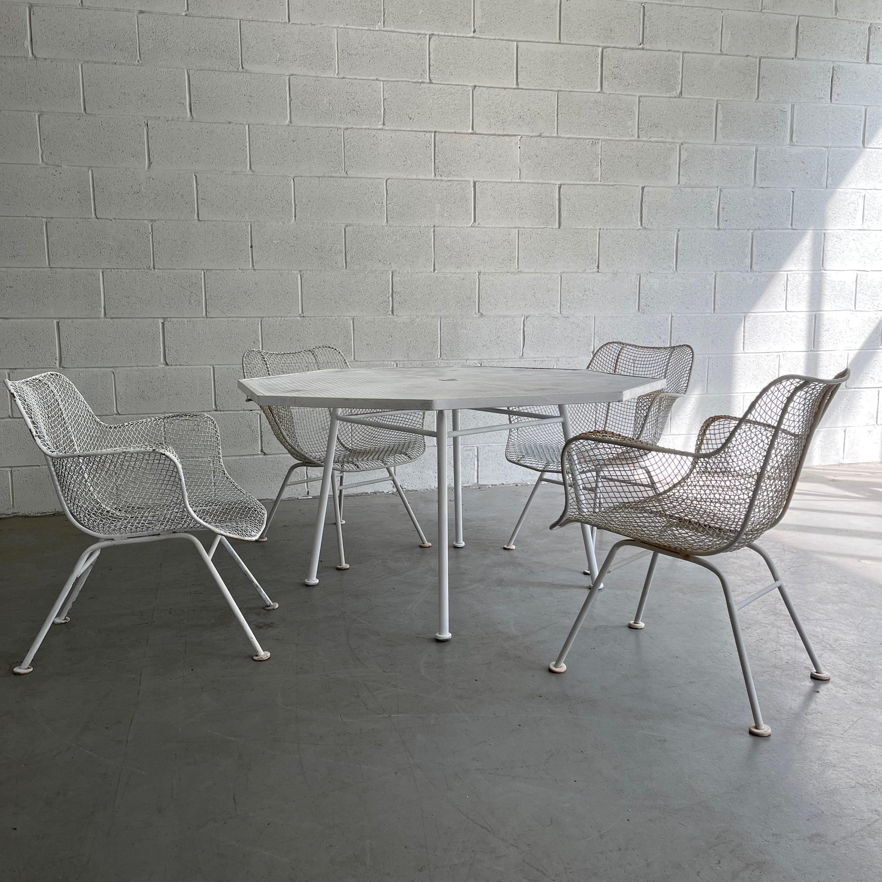 20th Century Octagonal Sculptura Patio Dining Set by Russell Woodard
