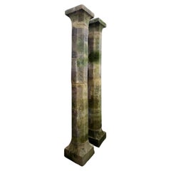 KALKSTEIN-SÄULE im OCTAGONALEN SCHNITT
