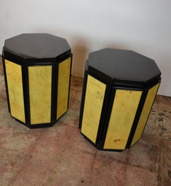 Octagonal Shape End Tables by Henredon