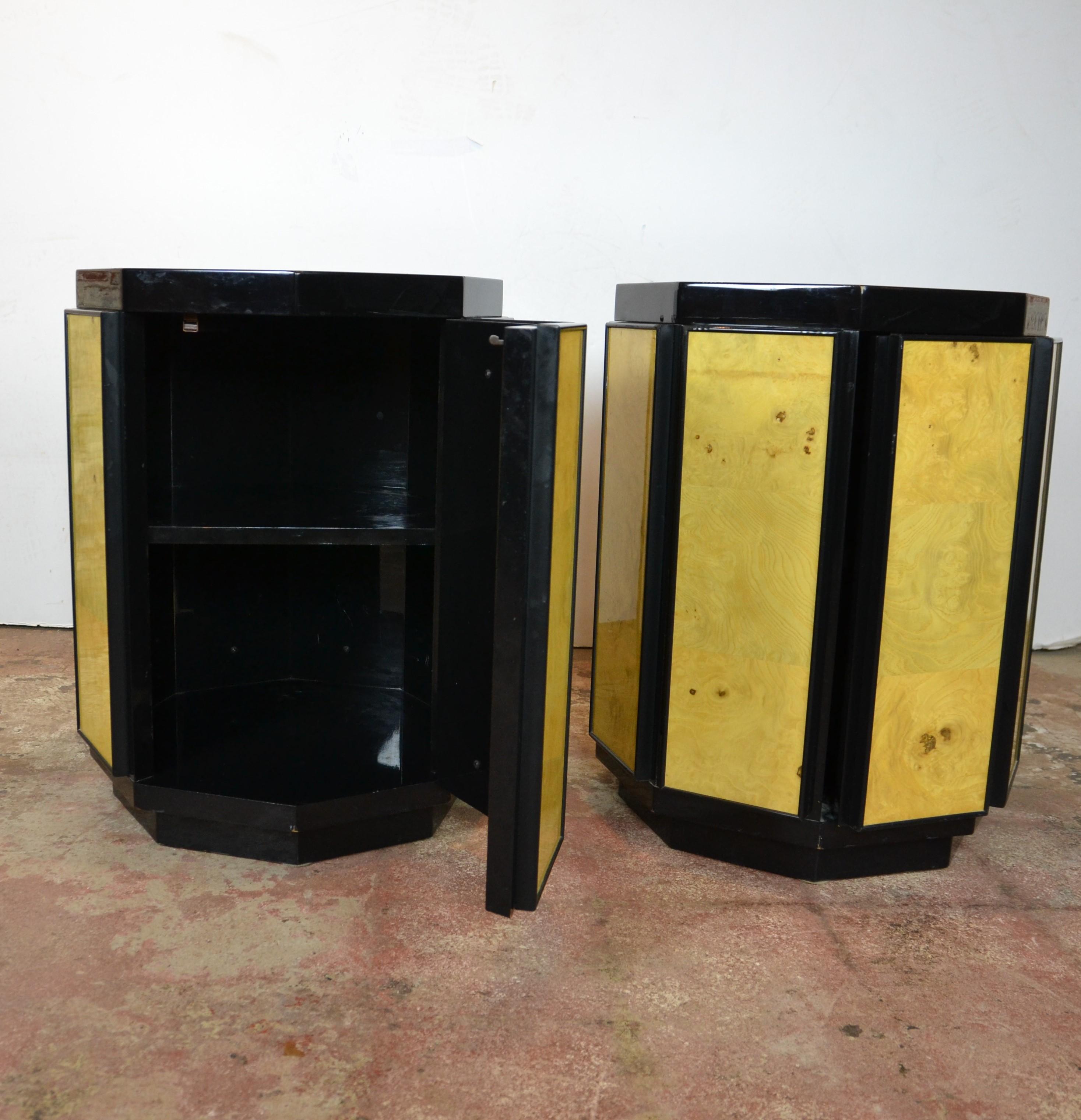 20th Century Octagonal Shape End Tables by Henredon