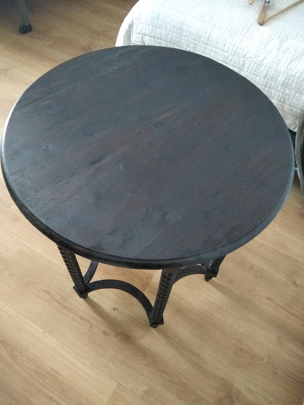 Round Side Table Bobbin Turned Legs, Late 19th Century 1