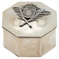 Scatola ottagonale in argento