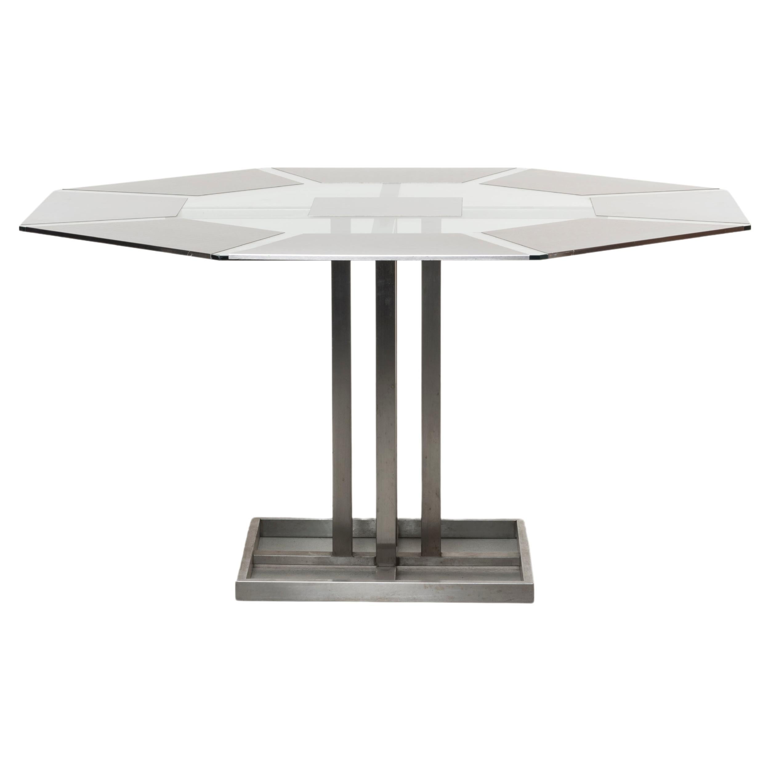 Octagonal Table-Nadine Charteret-Mid 20th Century For Sale