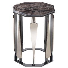 Octagonal Tall Side Table