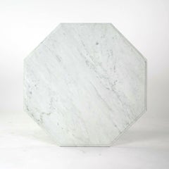 Octagonal Top Dining Table in Carrara Marble